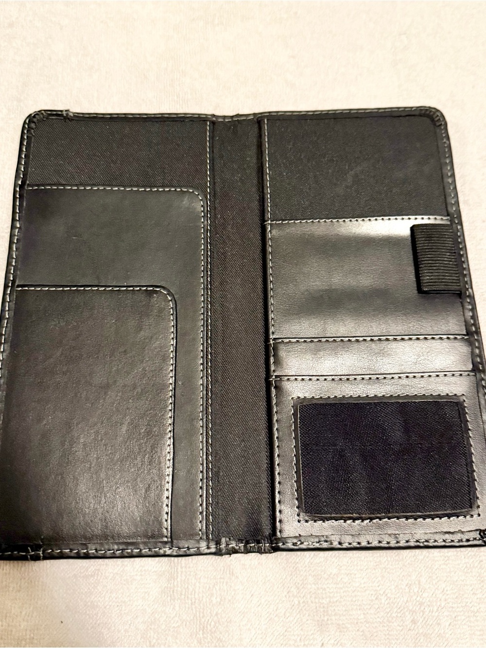 Vintage RH Donnelley Long Wallet / Checkbook Cover – Black - Picture 5 of 10